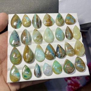 Pierres précieuses péruviennes bleues cabochon en forme de poire pour la fabrication de bijoux, prix en gros - Product Image 3