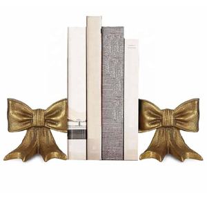 Ensemble de serre-livres en aluminium de haute qualité, 2 pièces, or poli, antidérapant, organiseur de livres, étagère, cadeau pour les amoureux des livres - Product Image 6