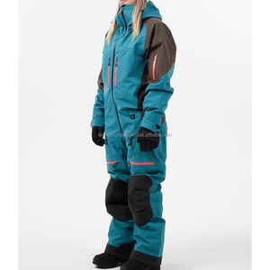 Traje de Esquí Unisex de Invierno, Mono con Capucha y Cuello de Piel, Impermeable, Cortavientos, con Cierre de Cremallera, para Deportes al Aire Libre - Product Image 3