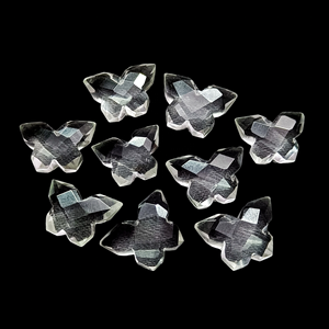 Cuarzo cristalino natural tallado a mano en forma de mariposa, abalorios de piedras preciosas sueltas, figuras de cuarzo transparente para la fabricación de joyería de cristal al por mayor. - Product Image 4