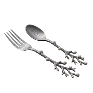Black Coated Handle Dinnerware Gold <b>Coffee</b> <b>Spoon</b> Tabletop Accessories Serving Tool <b>Spoon</b> Fork Knife - Product Image 2