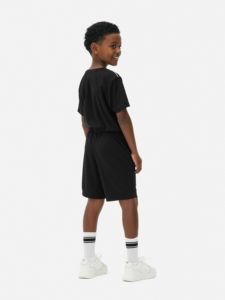 Ensembles de vêtements décontractés d'été en coton biologique pour garçons, livraison gratuite, ensembles de t-shirts et shorts élastiques, tenues de style tendance - Product Image 5
