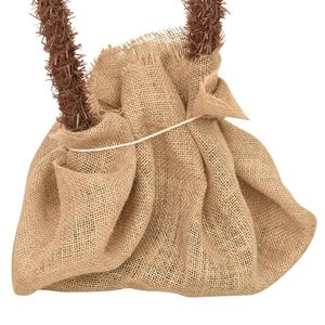 Árbol de Navidad Verde y Marrón de PVC, Tela de Lino y Acero, Elegantes Luces Decorativas Navideñas - Product Image 6