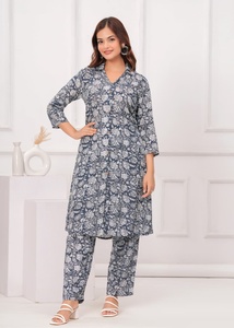 Conjunto de Dos Piezas de Algodón Elegante de Alta Calidad para Mujer, para Usar en Casa o en Vacaciones y Fiestas, Suministro Mundial - Product Image 4