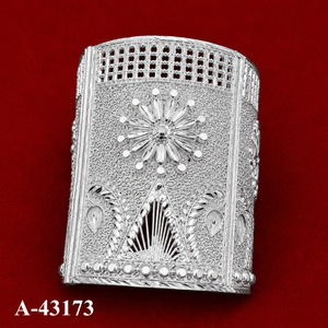 Women's Tibetan <b>Silver</b> <b>Cuff</b> <b>Bracelet</b> Flower Pattern Vintage Style A-43173 - Product Image 1