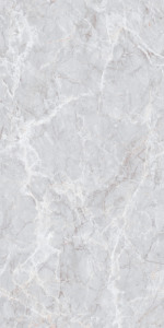 Carreaux en porcelaine effet marbre brillant Jasper Grey 600x1200mm, aspect pierre premium, antidérapants, épaisseur 8mm, pour sol et mur de salle de bain - Product Image 2