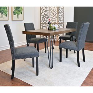 Set da Pranzo Amisos 5 Pezzi, Tavolo Elegante con 4 Sedie, Disponibile in 3 Opzioni di Colore - Product Image 2