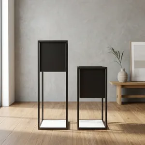 Soporte Minimalista para Plantas de Metal y Mármol, Rectangular, para Interior, Decoración Duradera para el Hogar, Sala de Estar - Product Image 6