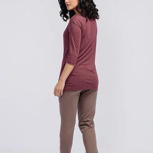 T-shirts pour femmes de haute qualité, couleur unie, manches courtes, style actuel, personnalisables avec logo, tendance, OEM - Product Image 2