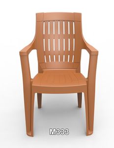 เก้าอี้ Anax MYSTIQUE SPINE CHAIR เก้าอี้รับประทานอาหารพลาสติกสีน้ำตาลทันสมัยพร้อมพนักพิงแบบไม่พับได้สำหรับรับประทานอาหารที่บ้าน ระเบียง ลานบ้าน - Product Image 2