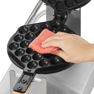 Macchina Professionale per Waffle a Bolle 1400W in Acciaio Inox Antiaderente, Rotazione a 180 Gradi, per Pancake e Puff di Uova - Product Image 5