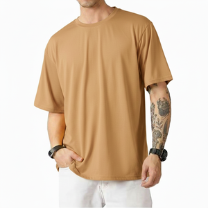 เสื้อยืดพิมพ์ลายตามสั่งสำหรับผู้ชาย ผ้าฝ้าย ระบายอากาศได้ดี แขนสั้น คอกลม ทรงหลวม สวมใส่สบาย ผู้ผลิตมืออาชีพ รับผลิตแบบ OEM ODM - Product Image 5