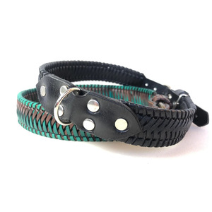 Handmade premium leather pet collar featuring <b>braided</b> design for comfort strength and fashionable appearance in low price - Product Image 4