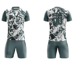 Uniforme de football personnalisé d'été respirant à manches courtes de haute qualité, 100% polyester, protection UV, séchage rapide, antibactérien, personnalisé - Product Image 6