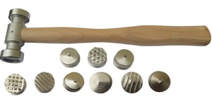 SUNTOOLS/STIPL Model 438G Irregular Textured Hammer 9 Head <b>Wooden</b>/Rosewood <b>Mallet</b> Jewelry Making (Earrings Rings Necklaces - Product Image 2