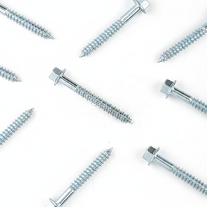 High Strength Class 4 Metric/Inch Carbon Steel External Hex Head Coarse Wood Thread HRC22-32 Zinc Plated PDC Screw - Product Image 1