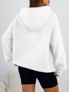 Nueva llegada, sudadera con capucha extragrande para mujer, ligera, fácil de lavar, antiencogimiento, deportiva, 100% algodón, otoño, logotipo personalizado, la mejor calidad. - Product Image 5