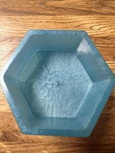 Caja de Joyería Moderna de Resina Azul Hielo, Grabada, de Lujo, con Dimensiones de 40x40x25cm para Sala de Estar - Product Image 3