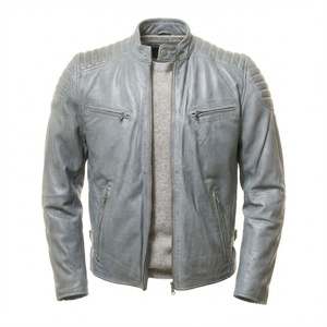 Chaqueta de Cuero Personalizada para Hombre, de Alta Calidad, Impermeable, Estilo Bomber Clásico, Hecha en Pakistán - Product Image 1
