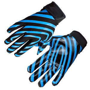 Secure Closure Custom Design American Football Gloves Sportswear Wholesale Performance Men Adult <b>Game</b> American Football Gloves - Product Image 4