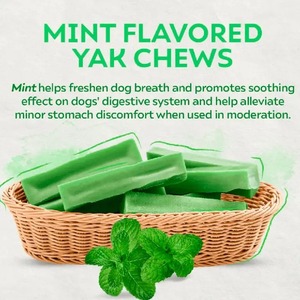 Friandises à mâcher au goût menthe pour chiens et chats, à base de yak de l'Himalaya, naturelles, riches en protéines, pour la santé dentaire, riches en calcium, longue durée, sans gluten, sans céréales, OEM - Product Image 3