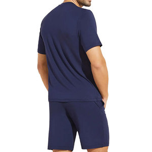 Econex Sports OEM Best Selling Solid Color Knitted Cotton <b>Twin</b> <b>Set</b> Mens 2PC Shorts T-Shirt Quick Dry Casual Summer 220g Digital - Product Image 2