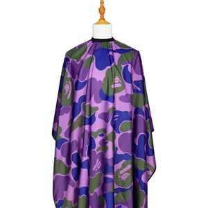 Bata de Barbero Impermeable de Poliéster con Diseño de Camuflaje, con Detección de Agujas y Fusión sin Costuras, Unisex - Product Image 1