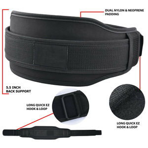 Ceinture de musculation de qualité supérieure pour la musculation et le powerlifting avec chaîne réglable et rembourrage confortable pour le soutien du dos - Product Image 5