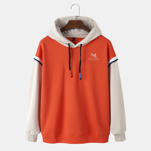 Sudadera con capucha para hombre, elegante y a la moda, de mezcla de algodón, con logo y talla personalizados, con un aspecto moderno y suave para uso diario. - Product Image 1