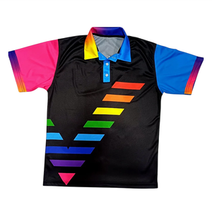 Unisexe 100% Polyester Tricoté Athlétique pour Polos de Sport Imprimé Personnalisé Performance Tops Sublimation Complète - Product Image 5