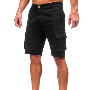 Shorts cargo décontractés pour hommes, durables, élégants, respirants, en toile 100% polyester, taille élastique, écologiques, séchage rapide - Product Image 1