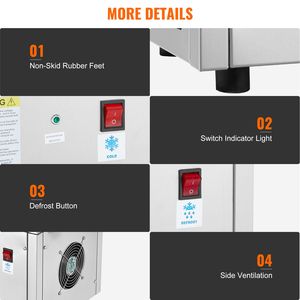 "Stainless Steel 11" X 9.5" Rolled <b>Ice</b> <b>Cream</b> Pan & <b>Machine</b> with Compressor New & Water-friendly" - Product Image 6