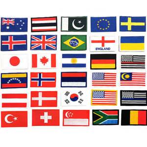 Parches Bordados de Banderas Nacionales de Alta Calidad al por Mayor, para Coser o Planchar, con Gancho y Bucle, Parche de la Bandera Americana - Product Image 1