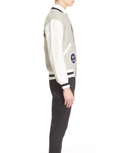 Dernier style – Blouson universitaire en mélange de laine pour homme avec patch brodé – Style preppy – Veste d'automne pour homme - Product Image 4
