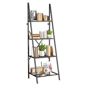 Estantería Industrial de Madera de 4 Niveles con Escalera Extensible, Estante de Almacenamiento para Sala de Estar, Estantería de 4 Niveles - Product Image 1