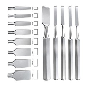 Juego de 8 Osteótomos Rectos Manuales de Acero Inoxidable, Cinceles Ortopédicos para Cortar y Dar Forma a Huesos, Instrumentos Quirúrgicos - Product Image 3
