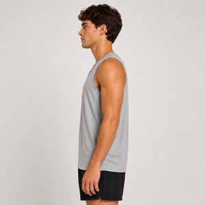 Nouveau Gilet sans manches unisexe personnalisé avec logo, en maille respirante, col en V, coupe classique, vêtements de sport pour adultes, toutes saisons - Product Image 6