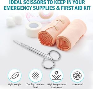 กรรไกรตัดกระจกตาแบบมืออาชีพ ปลายแหลมคมสำหรับการผ่าตัดทางการแพทย์ ทันตกรรม และห้องปฏิบัติการ ตัดได้อย่างแม่นยำ ใช้งานระดับมืออาชีพ ได้รับการรับรองมาตรฐาน ISO - Product Image 5