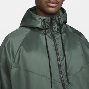 <b>Men</b> Classic Hooded Windbreaker <b>Jacket</b> Lightweight Soft Casual Zip Front Waterproof Breathable Winter Regular Fit Outdoor - Product Image 4