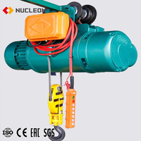 Nucleon marque atelier matériel levage 500 kg 1500kg 1 tonne 2 tonnes 3 tonnes 5 tonnes palan électrique à câble métallique avec moteurs allemands