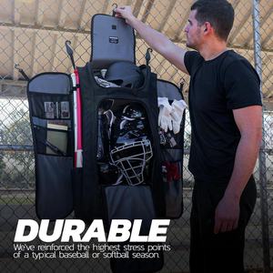 Bolsa de Lona Impermeable de Gran Capacidad con Ruedas para Equipo de Béisbol, Personalizada con Logotipo Bagnex 600D 50-70L - Product Image 5