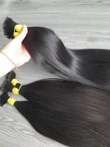 Vente en gros Meilleur prix 100% Extensions de cheveux de bébé vietnamiens vierges Cheveux humains en vrac de style vague naturelle et droite de haute qualité - Product Image 3