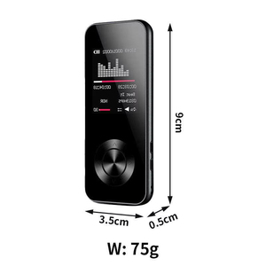 เครื่องเล่นมีเดียแบบพกพา BT 5.0 หน้าจอสัมผัส ผลิตตามสั่งจากโรงงาน สำหรับการเดินทางประจำวัน เครื่องเล่นวิดีโอดิจิตอลคุณภาพสูงแบบไม่สูญเสียข้อมูล พร้อมวิทยุ FM - Product Image 6
