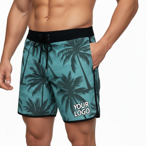 Sublimation Printed Casual Quick Dry Breathable Elastic Waist Swimming Beach Shorts Fitness Swimwear Boardshorts Swim <b>Trunks</b> <b>Men</b> - Product Image 2