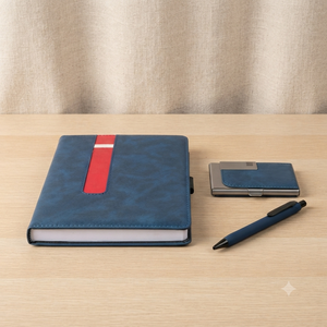 Agenda Premium relié Aurelux RE036 avec boucle pour stylo, 192 pages, impression UV, logo personnalisé, cadeau d'entreprise, usage professionnel - Product Image 5