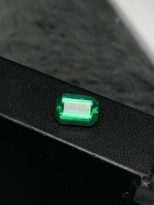 Pierre précieuse naturelle vert émeraude, taille octogonale, pour la fabrication de bijoux - Product Image 3