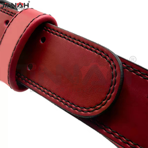 New Arrival Custom Made Soft Leather Heavy Duty Waterproof <b>Plus</b> <b>Size</b> Unisex Weightlifting <b>Belt</b> Bodybuilding Power Lifting Gym - Product Image 4