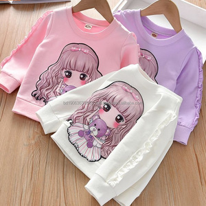 T-shirt pour enfants, automne et hiver, nouveau pull pour garçons, vêtements à manches longues épaissis, vêtements chauds pour filles, vêtements pour enfants - Product Image 4