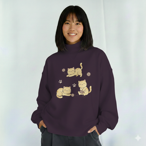 Pull-over col montant uni pour femme en molleton 100% coton, personnalisable (OEM/ODM) avec logo frontal, haut de mode hiver coupe-vent, séchage rapide et respirant - Product Image 1