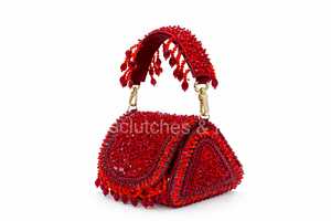 Mini Pearl Beaded Chain Handmade Fashion Classic Casual Evening Clutch Wedding Bridal Party Purse - Product Image 5